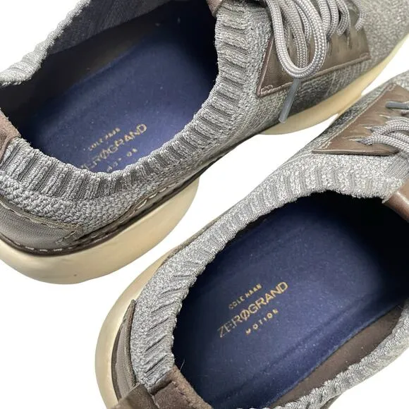 Cole Haan Mens ZeroGrand Motion Gray Knit Casual Sneakers Trainers 12