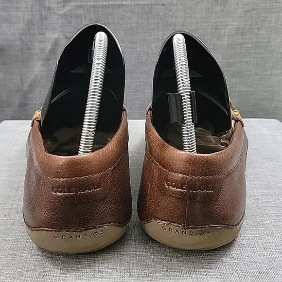 Cole Haan Motogrand Men's Size 11.5M Brown Leather Penny Driving Loafers Shoes