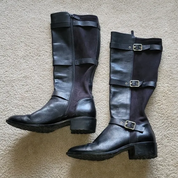 Cole Haan Salem Tall Black Riding Boots Size 10B/M