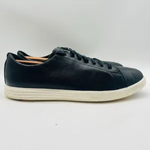 Cole Haan Shoes Mens 9.5 Black Leather Crosscourt Sneakers Grandpro OS Comfort