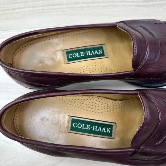 Cole Haan Shoes Mens Size 9M Brown Leather Country Penny‎ Loafers Dressy Slip On