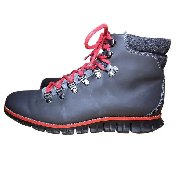 Cole Haan Zerogrand Hiker Boots C29486 Magnet Leather Men's Size 8 Womens 9.5