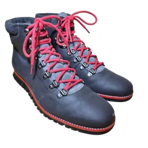 Cole Haan Zerogrand Hiker Boots C29486 Magnet Leather Men's Size 8 Womens 9.5