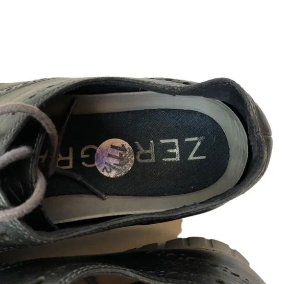 Cole Haan Zerogrand Leather Gripped Dress Shoes Black