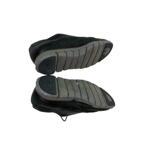 Cole Haan Zerogrand Leather Gripped Dress Shoes Black