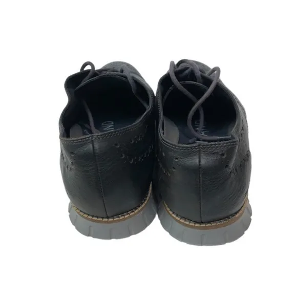 Cole Haan Zerogrand Leather Gripped Dress Shoes Black