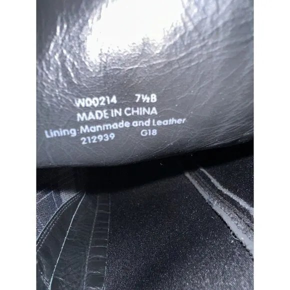 Cole Hann Black Leather Dutchess Boots Size 7.5