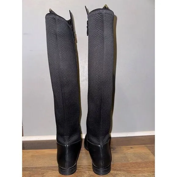 Cole Hann Black Leather Dutchess Boots Size 7.5
