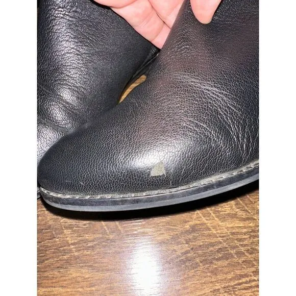 Cole Hann Black Leather Dutchess Boots Size 7.5