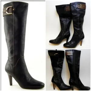 Cole Haan Air SIERRA Black &amp; Brown Leather Boots