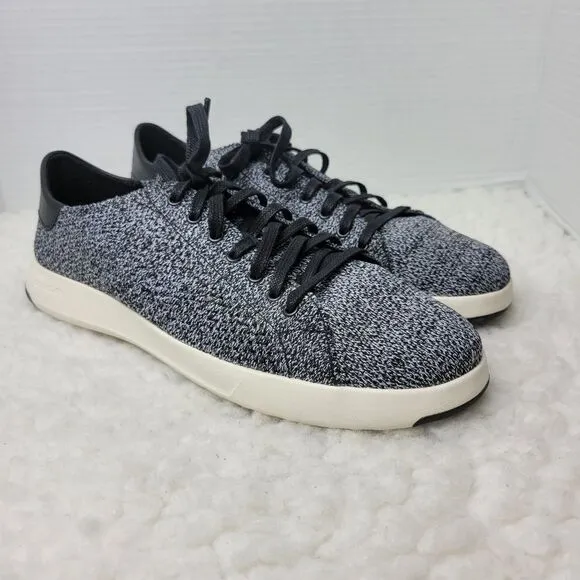 Cole Haan Grand Pro Tennis Shoes Mens Size 8 Black Stichlite Casual C29119