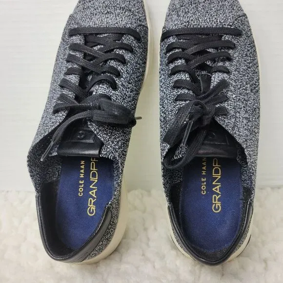Cole Haan Grand Pro Tennis Shoes Mens Size 8 Black Stichlite Casual C29119