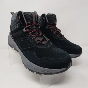 Columbia Hiking Boots Mens 8.5 Black Trail Plateau Venture Suede Mid Sneakers