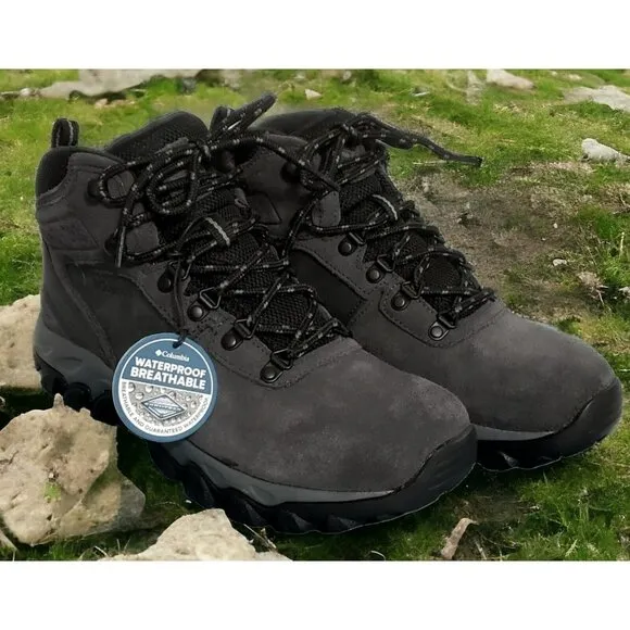COLUMBIA Waterproof Hiking Boots Newton Ridge Plus II BM2812-011 Mens 8 Womens 9