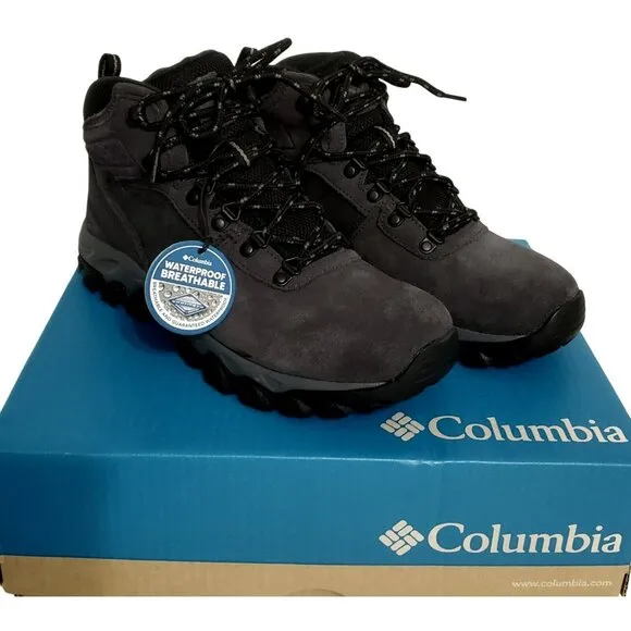 COLUMBIA Waterproof Hiking Boots Newton Ridge Plus II BM2812-011 Mens 8 Womens 9