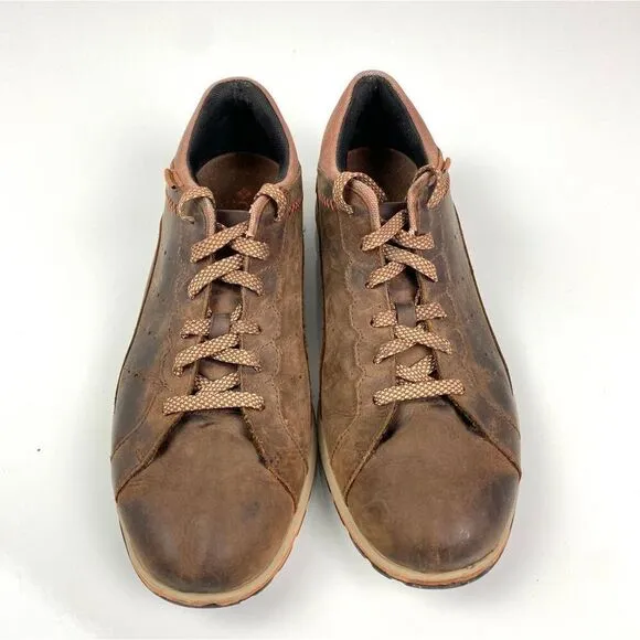 Columbia YM5289-281 Three Passes Leather Lace Up Sneakers Mens 10.5 Brown Casual