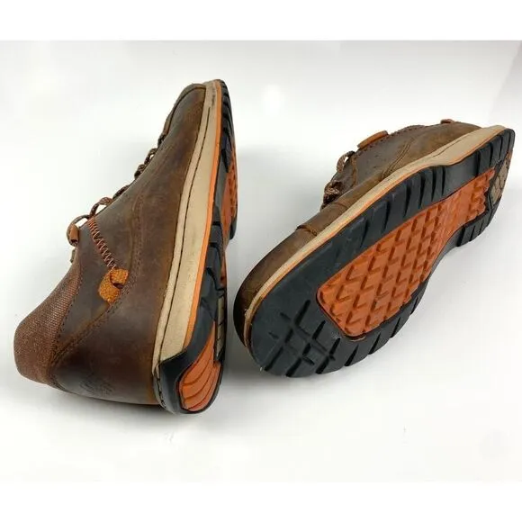Columbia YM5289-281 Three Passes Leather Lace Up Sneakers Mens 10.5 Brown Casual
