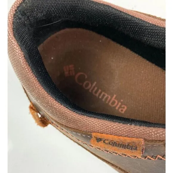 Columbia YM5289-281 Three Passes Leather Lace Up Sneakers Mens 10.5 Brown Casual