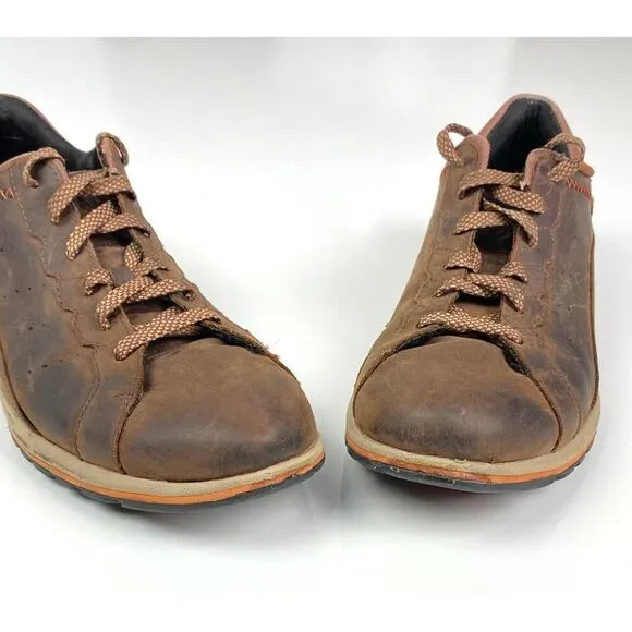 Columbia YM5289-281 Three Passes Leather Lace Up Sneakers Mens 10.5 Brown Casual