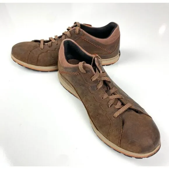 Columbia YM5289-281 Three Passes Leather Lace Up Sneakers Mens 10.5 Brown Casual