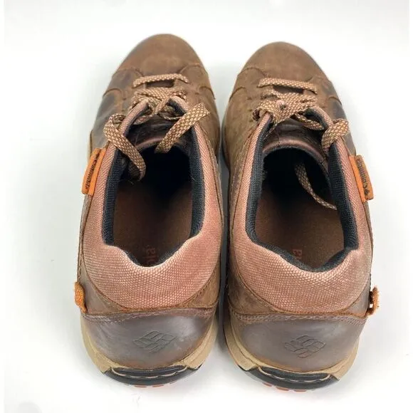 Columbia YM5289-281 Three Passes Leather Lace Up Sneakers Mens 10.5 Brown Casual