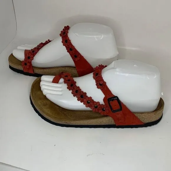 Comfortfusse Handmade Floral Sandals Sz 38‎