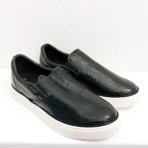 Comme des Garçon Embossed Sneakers Slip-On Shoes, Black/White Size 11 New in Box