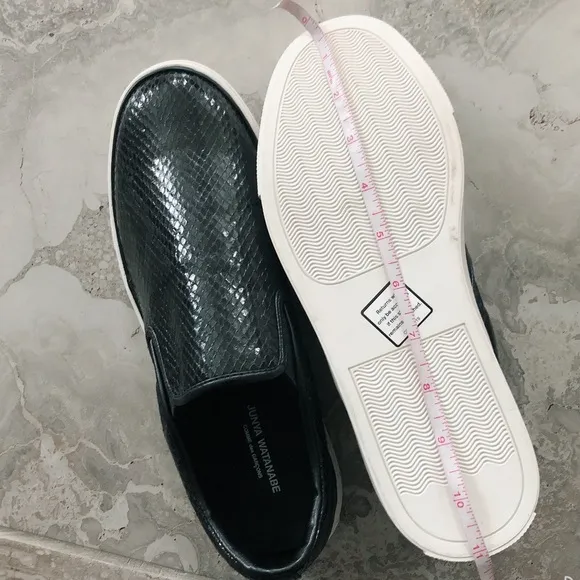 Comme des Garçon Embossed Sneakers Slip-On Shoes, Black/White Size 11 New in Box