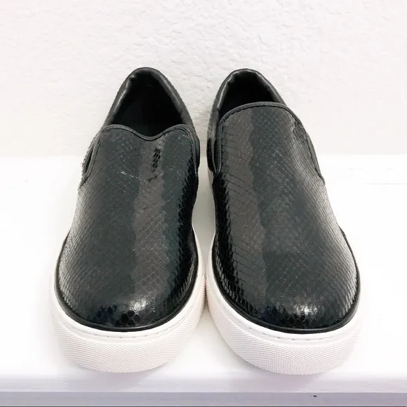 Comme des Garçon Embossed Sneakers Slip-On Shoes, Black/White Size 11 New in Box