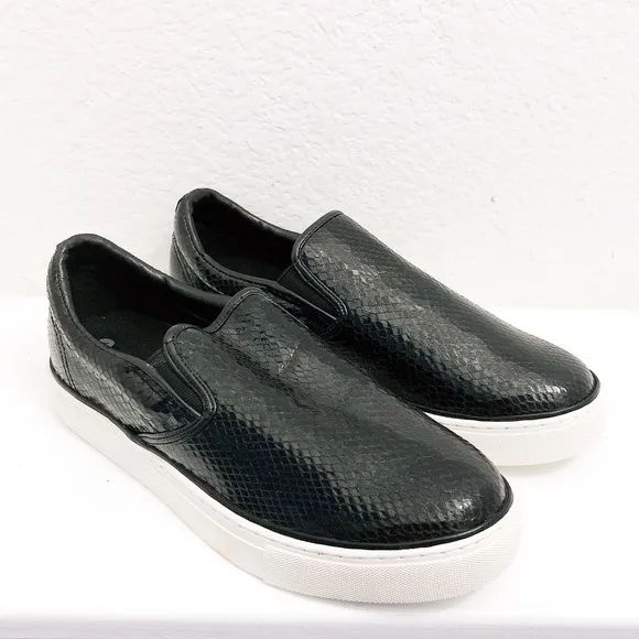 Comme des Garçon Embossed Sneakers Slip-On Shoes, Black/White Size 11 New in Box