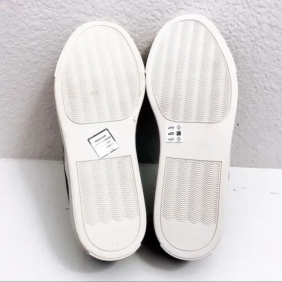Comme des Garçon Embossed Sneakers Slip-On Shoes, Black/White Size 11 New in Box