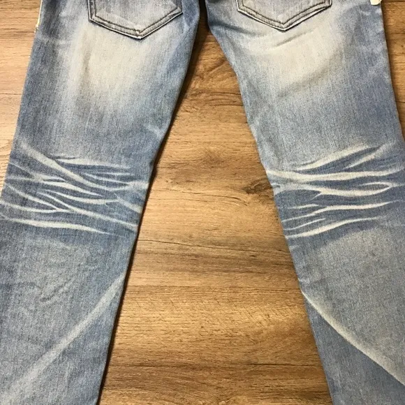 Concert Club Lolita Jeans Size 25 Import Korea Denim Asia Distress Skinny Blue
