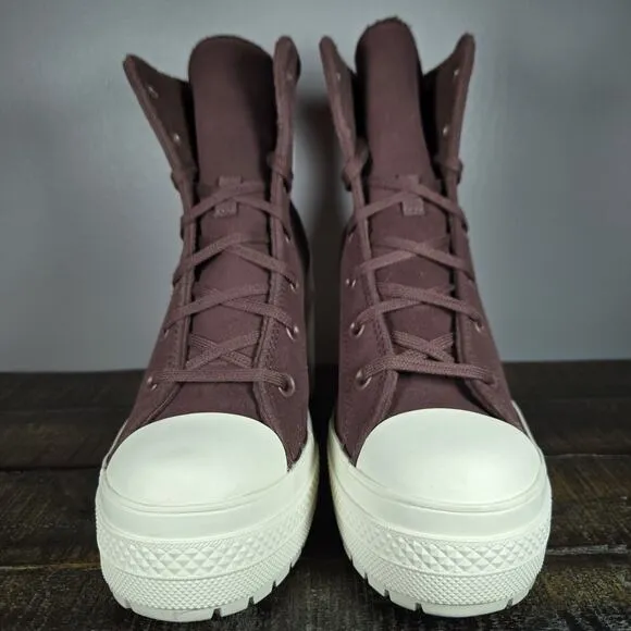Converse Chuck 70 De Luxe Womens Size 9.5 Heeled Shoes Boots Brown Earth A06782C