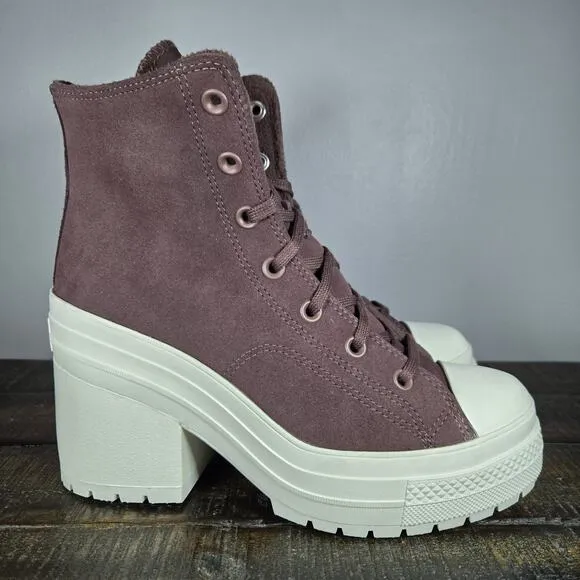 Converse Chuck 70 De Luxe Womens Size 9.5 Heeled Shoes Boots Brown Earth A06782C
