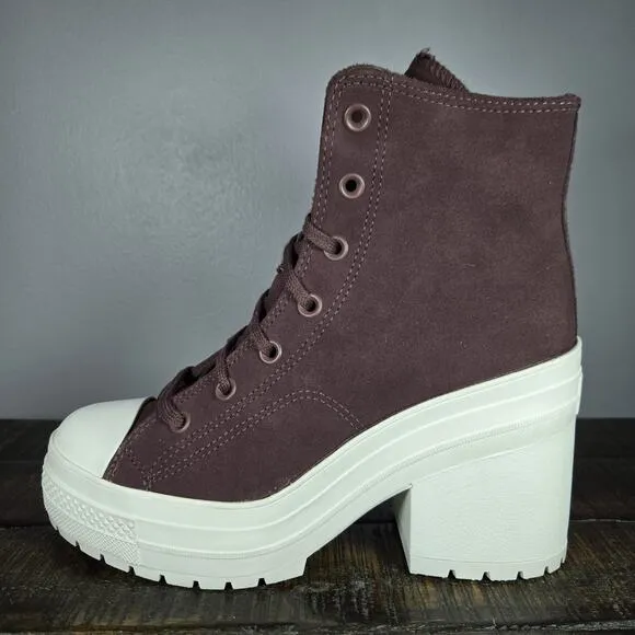 Converse Chuck 70 De Luxe Womens Size 9.5 Heeled Shoes Boots Brown Earth A06782C