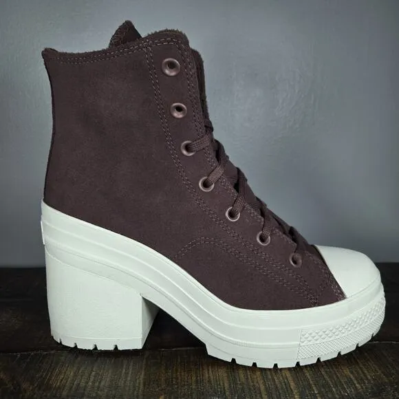 Converse Chuck 70 De Luxe Womens Size 9.5 Heeled Shoes Boots Brown Earth A06782C