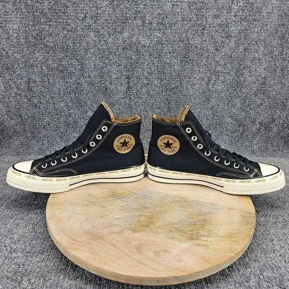 Converse Chuck 70 Gore-Tex Hi Womens Size 10 Black Toadstool Tan Shoes A08565C