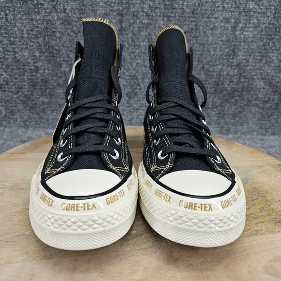Converse Chuck 70 Gore-Tex Hi Womens Size 10 Black Toadstool Tan Shoes A08565C