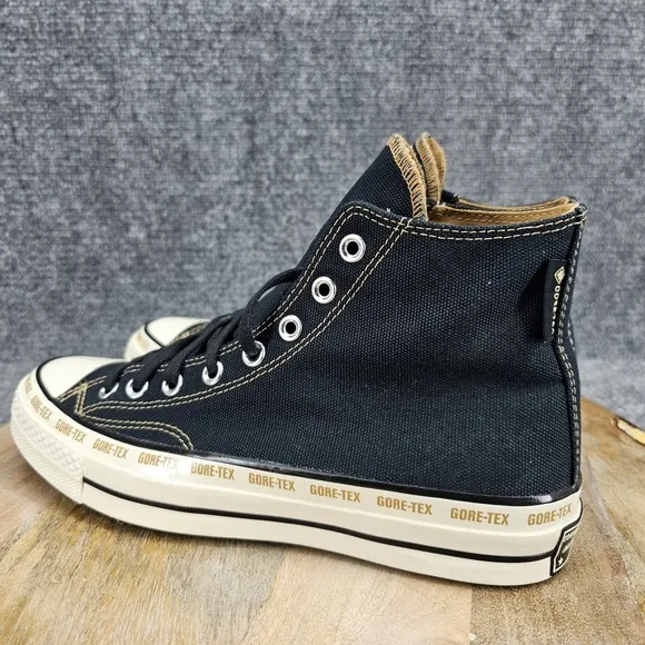 Converse Chuck 70 Gore-Tex Hi Womens Size 10 Black Toadstool Tan Shoes A08565C