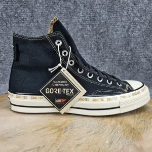 Converse Chuck 70 Gore-Tex Hi Womens Size 10 Black Toadstool Tan Shoes A08565C