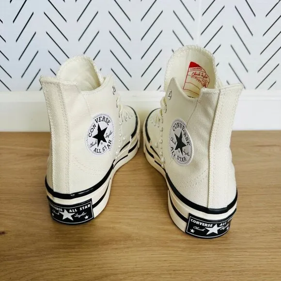 ❤️❤️❤️CONVERSE Chuck 70 Plus Hi Gems Sz 9 Women's Platform Shoes Pearls A10287C