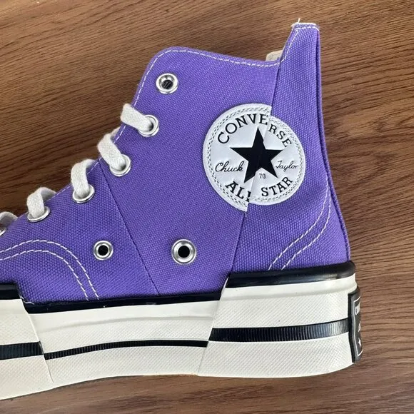 ⭐Converse Chuck 70 Plus Mor Hi Platform Sz 8 Women's Shoes Purple  A12523C⭐