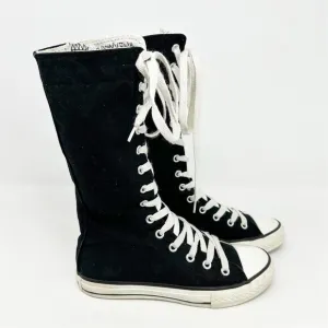 Converse Chuck Taylor All Star Knee High Black Sneakers Junior Size 2 Casual