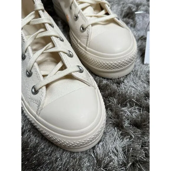 Converse Chuck Taylor All Star Lift Platform Pearls Women's Size 8.5 NEW A05972C