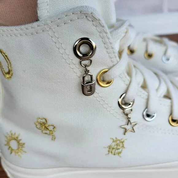 ⭐Converse Chuck Taylor Lift Platform Luck Charms Sz 7.5 Women Shoes A13406C New