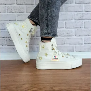 ⭐Converse Chuck Taylor Lift Platform Luck Charms Sz 7.5 Women Shoes A13406C New