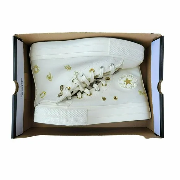 ⭐Converse Chuck Taylor Lift Platform Luck Charms Sz 7.5 Women Shoes A13406C New