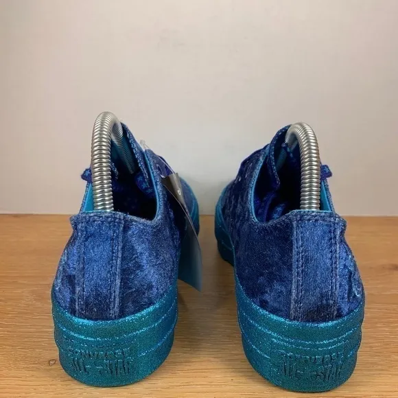 Converse CTAS Platform Miley Cyrus (Gnarly Blue) Velvet Glitter Sneaker Sz 6.5