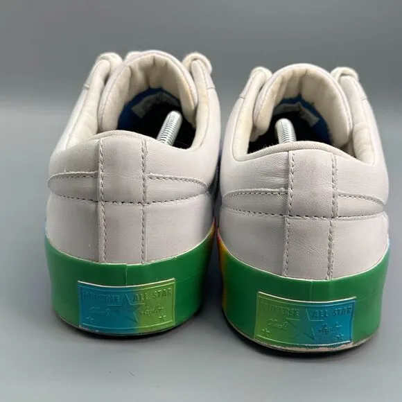 Converse Golf Le Fleur One Star Ox Rainbow Mens 13 White Shoes Sneakers Leather