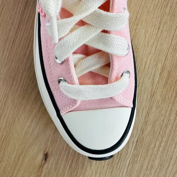 ⭐Converse Run Star Hike Platform Womens Shoes Sz 9 3D Flowers Pink Peach A09801C